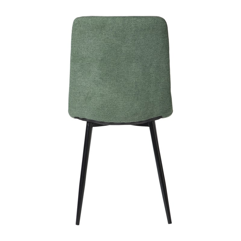 Eetkamerstoel chenille - groen - 90x53.5x44.5 cm