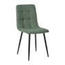 Eetkamerstoel chenille - groen - 90x53.5x44.5 cm