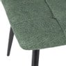 Eetkamerstoel chenille - groen - 90x53.5x44.5 cm