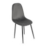 Eetkamerstoel Ivy - velvet grijs - 53x44x88 cm 
