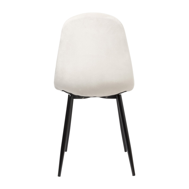 Eetkamerstoel Ivy velvet - beige - 88x44x53 cm 