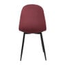 Eetkamerstoel Ivy velvet - rood - 88x44x53 cm 