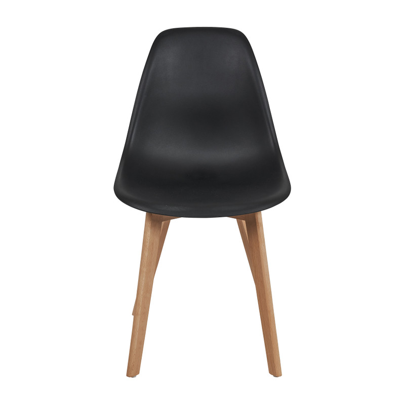 Eetkamerstoel Linde - zwart - 52x47x83 cm 