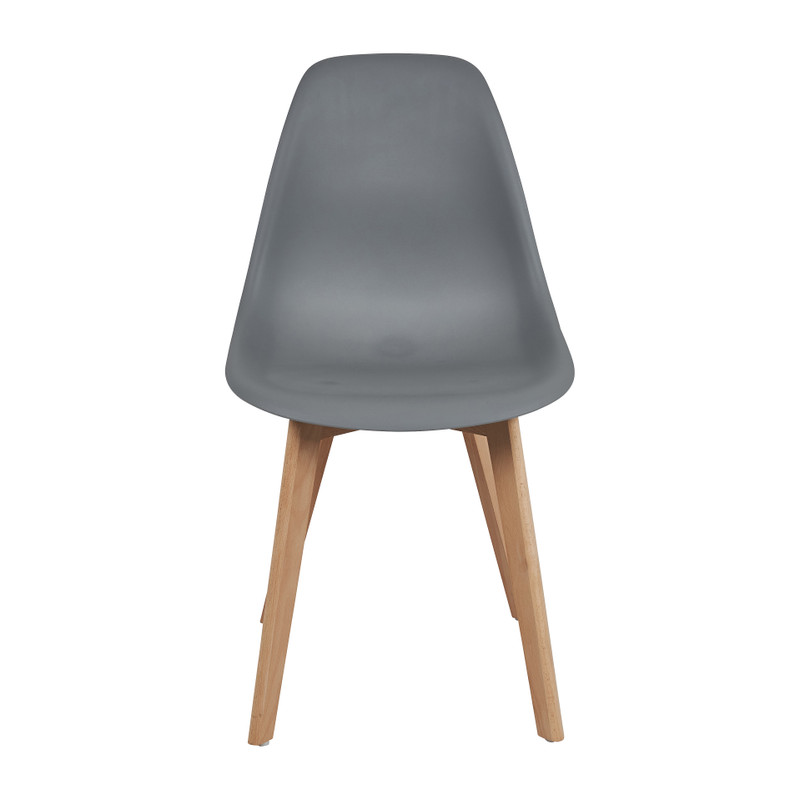 Eetkamerstoel Linde - grijs - 52x47x83 cm 