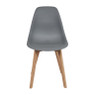 Eetkamerstoel Linde - grijs - 52x47x83 cm 