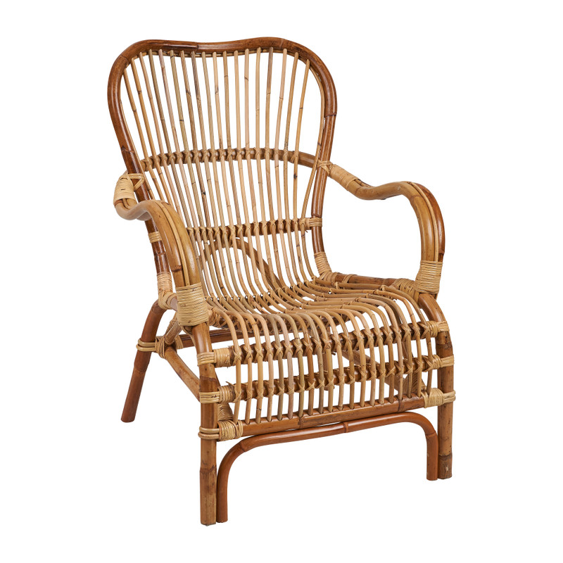 rand levenslang Monet Rotan fauteuil Canggu - 80x68x88 cm | Xenos