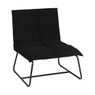Fauteuil Olivia - zwart - 70x64x75 cm 