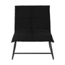 Fauteuil Olivia - zwart - 70x64x75 cm 