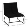 Fauteuil Olivia - zwart - 70x64x75 cm 
