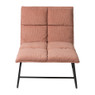 Fauteuil Olivia - oudroze - 70x64x75 cm 