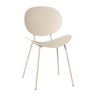 Eetkamerstoel Paula - beige - 81x52x50 cm