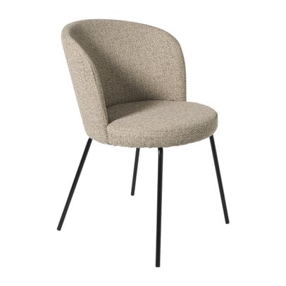 Eetkamerstoel Irene - bruin/zwart - 77x56.5x51 cm