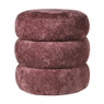 Opbergpoef bubbles - bordeauxrood - ø41x41 cm