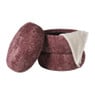 Opbergpoef bubbles - bordeauxrood - ø41x41 cm