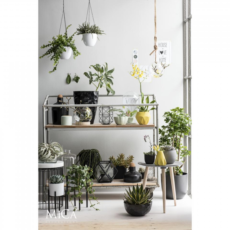 Mica Decorations bijzettafel Bella - 38 cm - wit