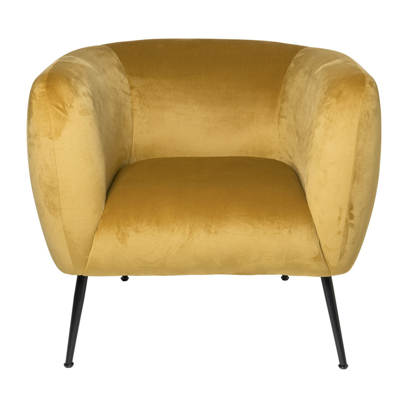 Armfauteuil Frida - geel - 69x75x71 cm