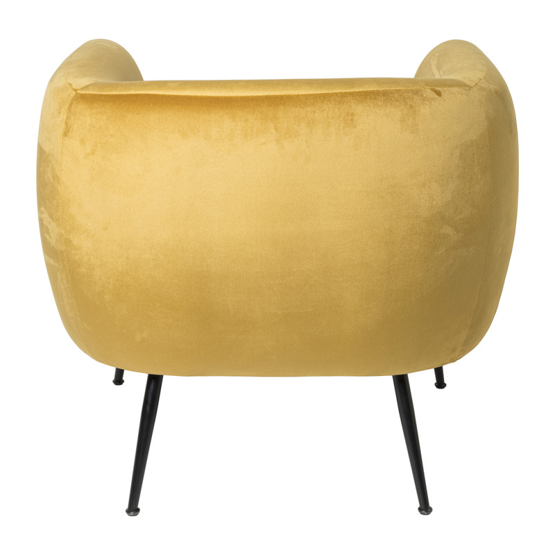 Armfauteuil Frida - geel - 69x75x71 cm