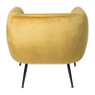 Armfauteuil Frida - geel - 69x75x71 cm