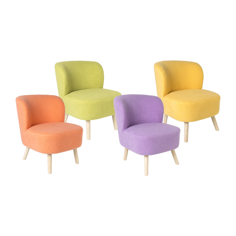 Fauteuil Sita - geel - 69x56x66 cm