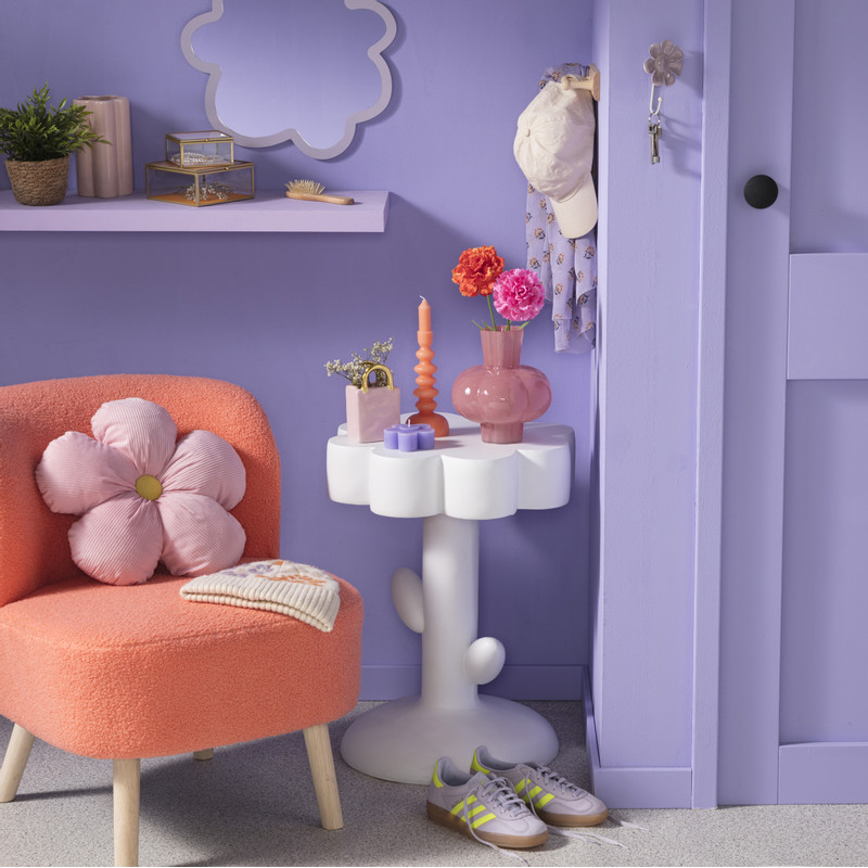 Fauteuil Sita - peach - 69x56x66 cm