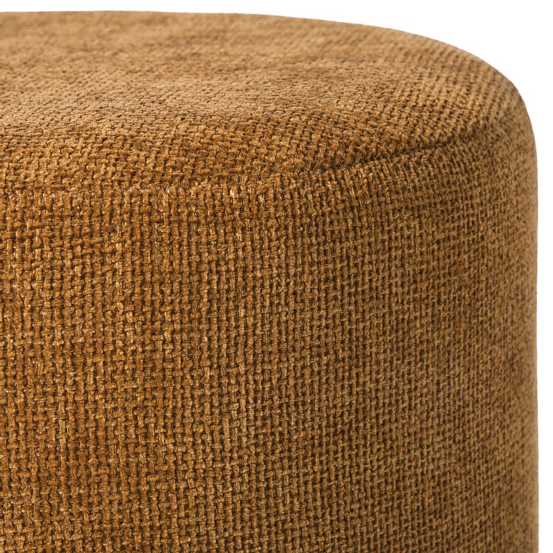 Poef Debby  - bruin - ø35x40 cm