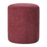 Poef Debby - bordeauxrood - ø35x40 cm