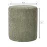Poef Debby - groen - ø35x40 cm