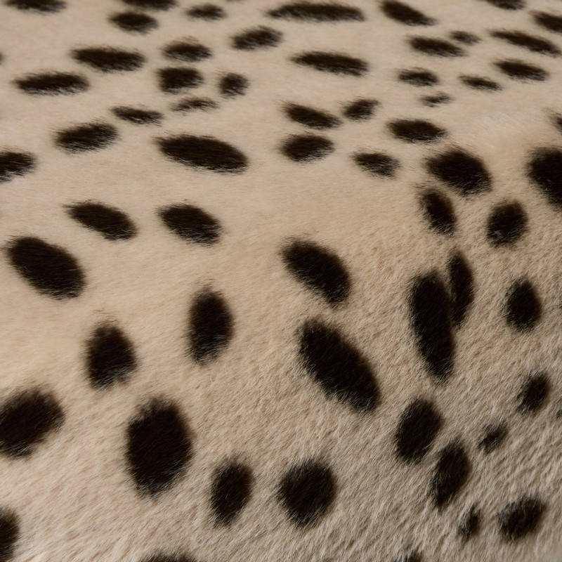 Bankje sneeuwluipaard - zwart/wit -  40x82x40 cm