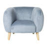 Kids fauteuil Peppi - lichtblauw - 41x52x44 cm