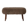 Bankje beatle - bruin - 40x82x40 cm