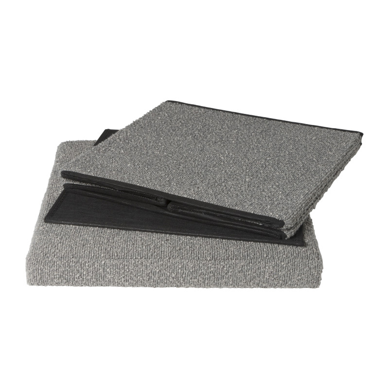 Opbergbox Teddy opvouwbaar - grijs - 38x38x38 cm