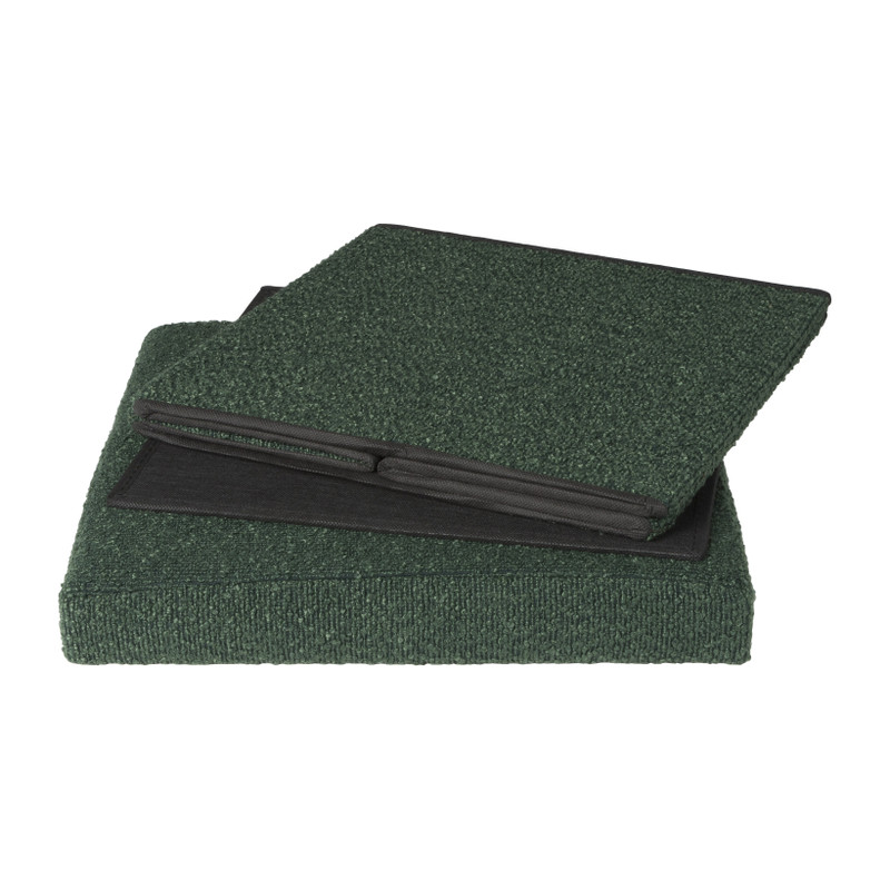 Opbergbox Teddy opvouwbaar - groen - 38x38x38 cm