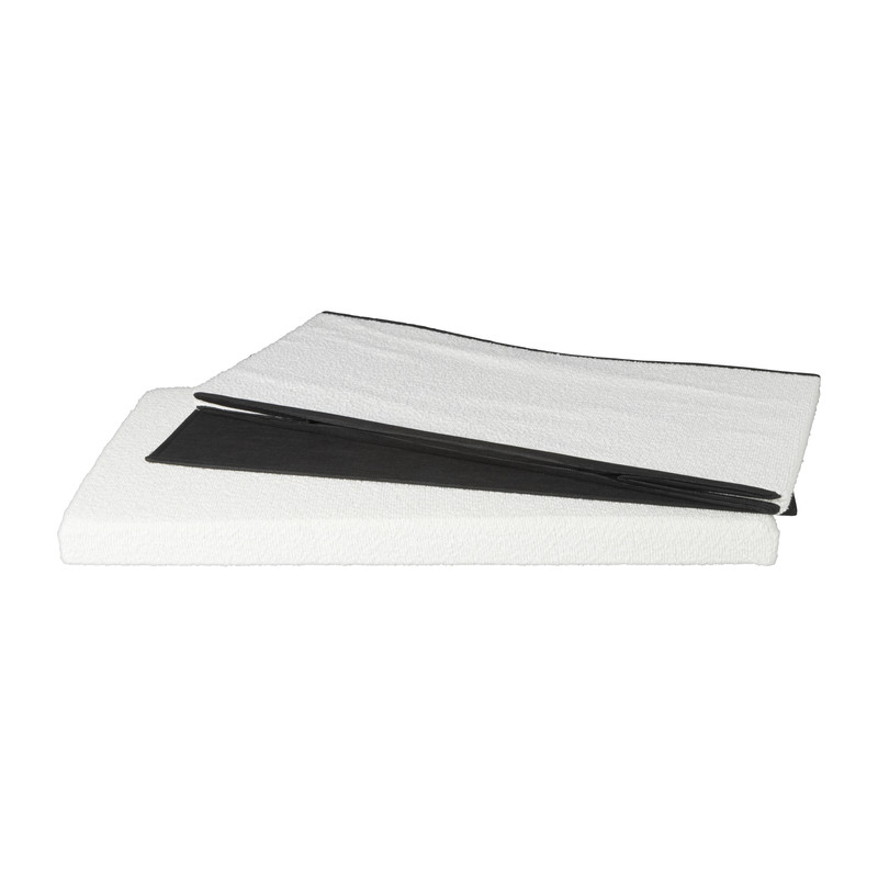 Opbergbox Teddy opvouwbaar - wit - 38x76x38 cm