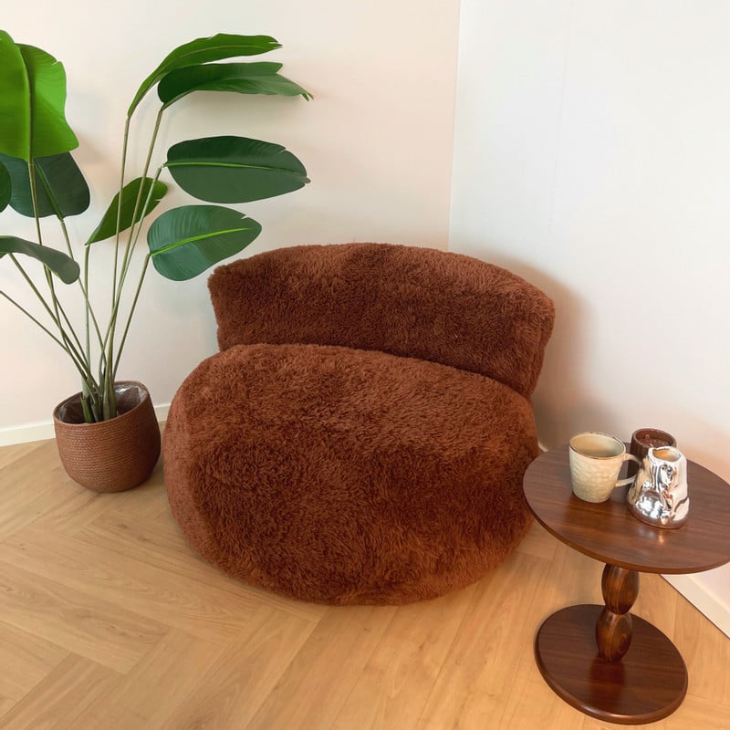 Sofa the bear - bruin - ø95x65 cm