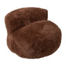 Sofa the bear - bruin - ø95x65 cm