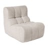 Fauteuil chenille - beige - 87x72x66 cm