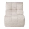 Fauteuil chenille - beige - 87x72x66 cm
