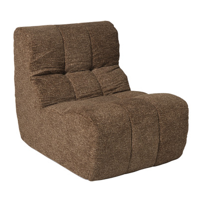 Fauteuil chenille chunk - bruin - 87x72x66 cm
