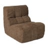 Fauteuil chenille - bruin - 87x72x66 cm