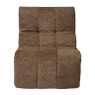 Fauteuil chenille - bruin - 87x72x66 cm