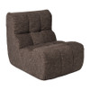 Fauteuil chenille - donkerbruin - 87x72x66 cm