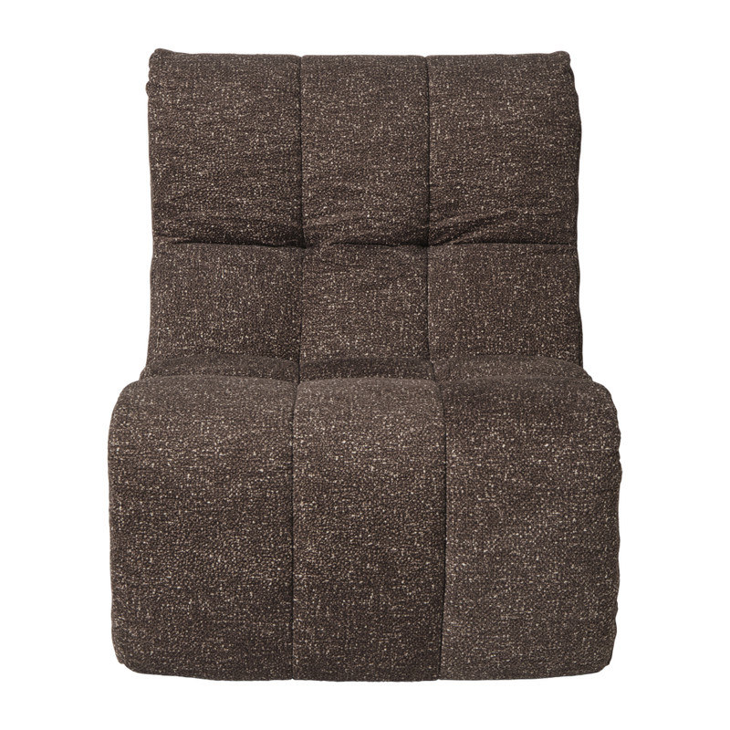 Fauteuil chenille - donkerbruin - 87x72x66 cm