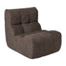 Fauteuil chenille - donkerbruin - 87x72x66 cm