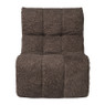 Fauteuil chenille - donkerbruin - 87x72x66 cm