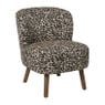 Fauteuil luipaard - bruin - 69x66x56 cm