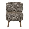 Fauteuil luipaard - bruin - 69x66x56 cm
