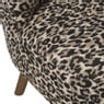 Fauteuil luipaard - bruin - 69x66x56 cm