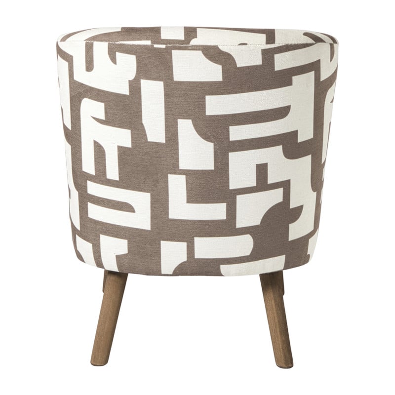 Fauteuil japandi - beige - 69x66x56 cm