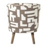 Fauteuil japandi - beige - 69x66x56 cm