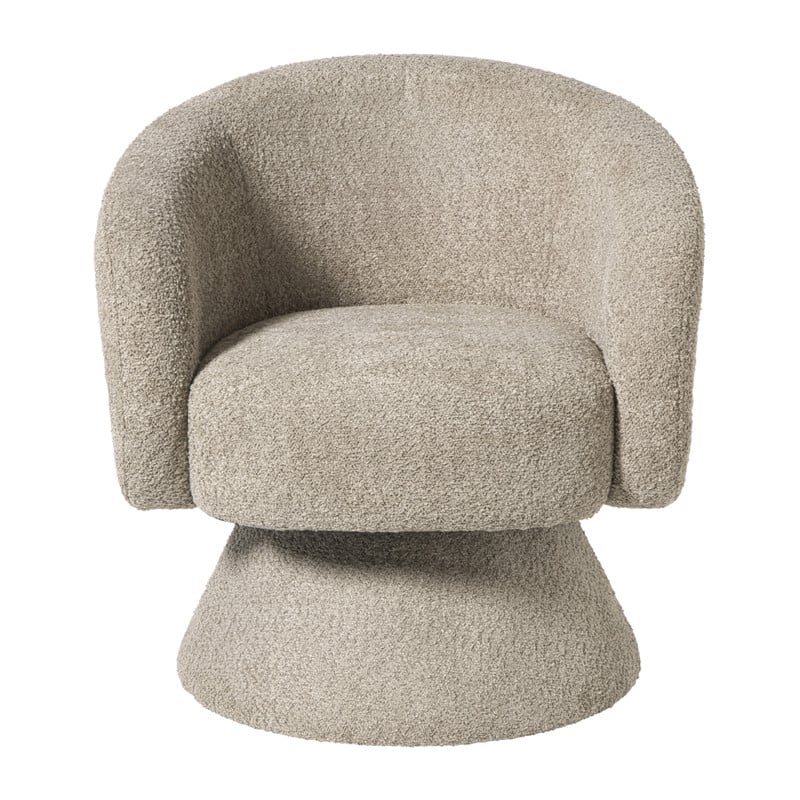 Draaifauteuil - taupe - 74x68x66 cm